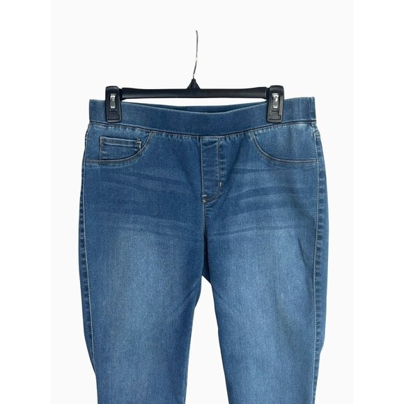 Sound/Style Lucy Pull On Crop Silk Denim Jeggings Jeans Sz Medium - Picture 2 of 5